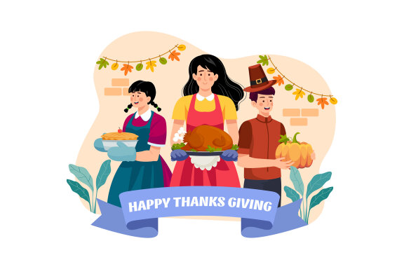 M547_ Thanksgiving Day Illustration Pack