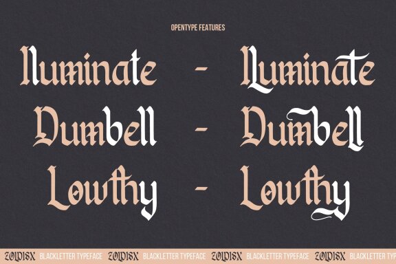 Zoldisx | Blackletter Typeface