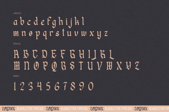 Zoldisx | Blackletter Typeface