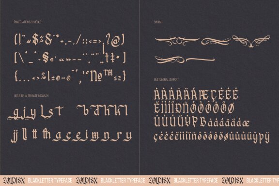 Zoldisx | Blackletter Typeface