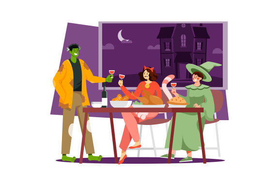 M538_ Halloween Illustration Pack