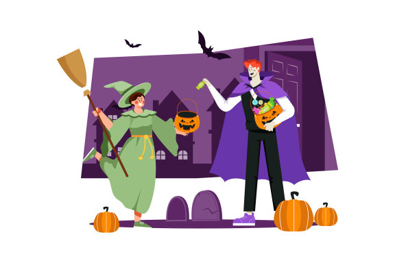 M538_ Halloween Illustration Pack