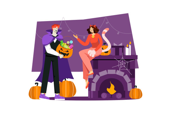 M538_ Halloween Illustration Pack