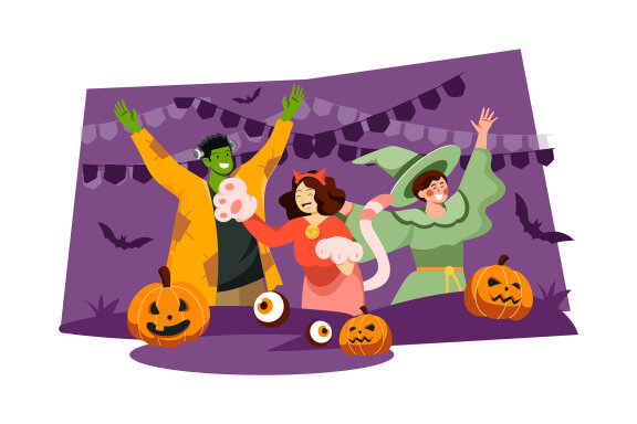 M538_ Halloween Illustration Pack