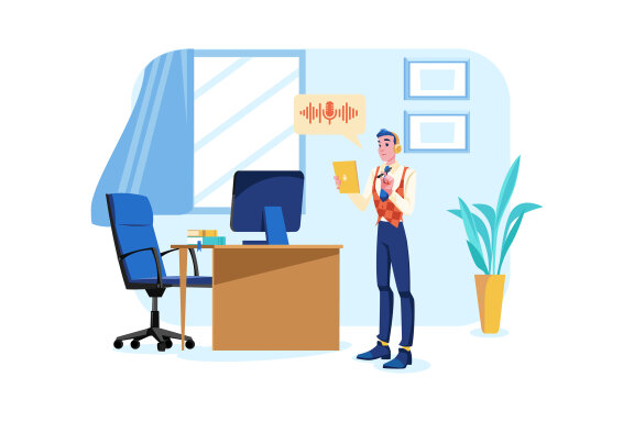 M536_Live Stream & Podcast Illustration Pack