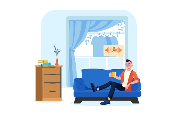 M536_Live Stream & Podcast Illustration Pack