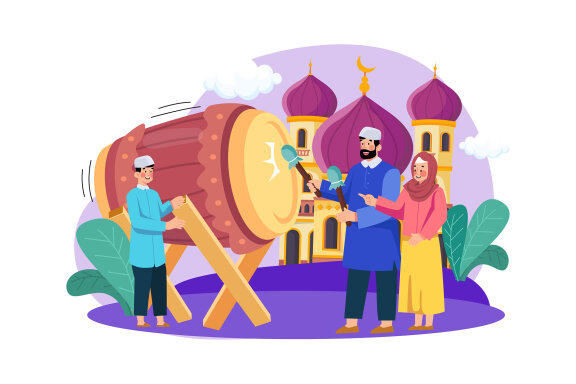 M514_Eid Mubarak Illustration Pack