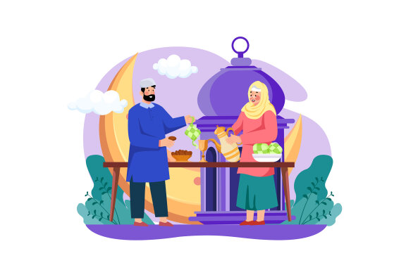 M514_Eid Mubarak Illustration Pack