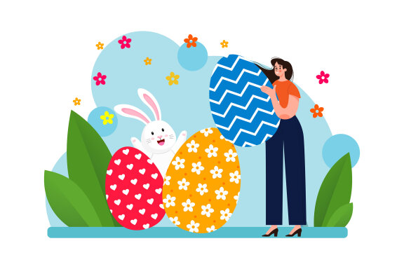 M513_ Easter Day Illustration Pack