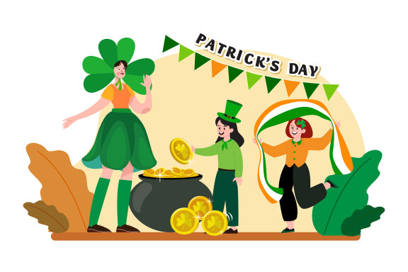 M512_St. Patrick’s Day Illustration Pack