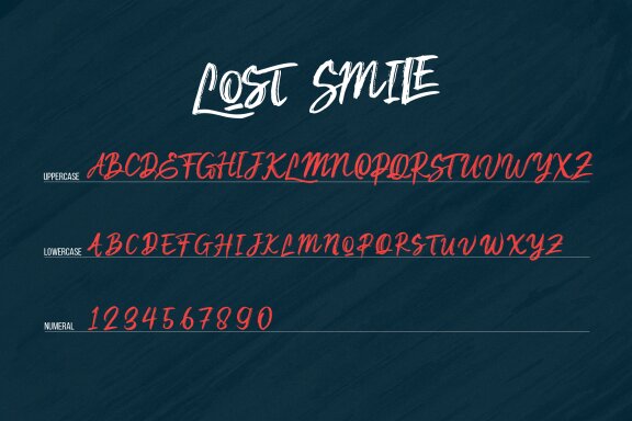 Lost Smile | Brush Font
