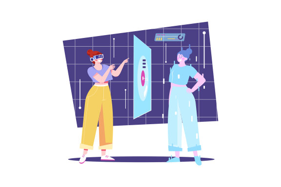 M504_Digital Metaverse Illustration Pack