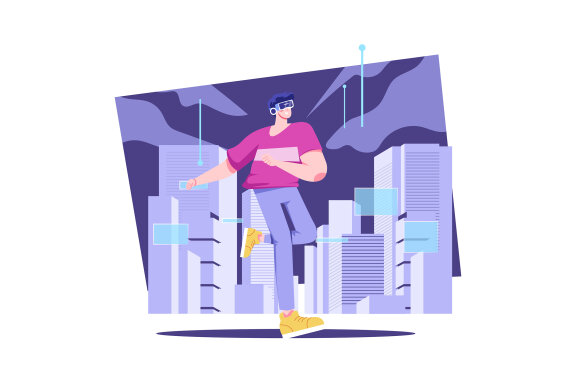 M504_Digital Metaverse Illustration Pack
