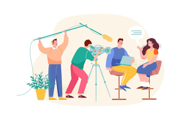 M498_Live Stream & Podcast Illustration Pack