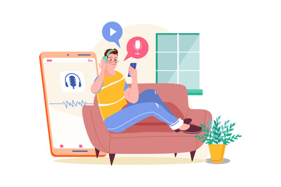 M498_Live Stream & Podcast Illustration Pack