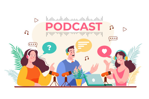 M498_Live Stream & Podcast Illustration Pack