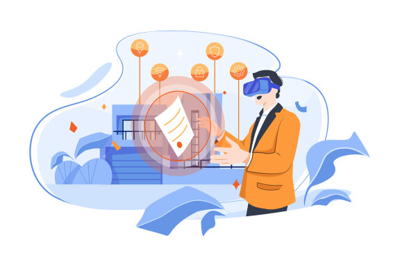 M490_Metaverse Technology Illustration Pack