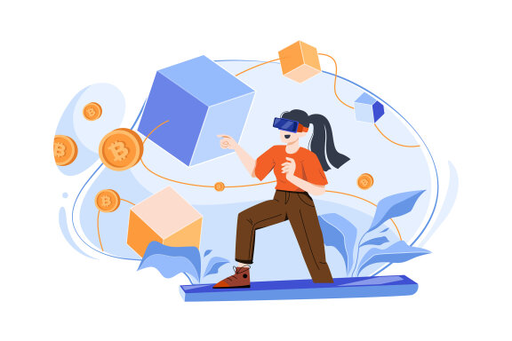 M490_Metaverse Technology Illustration Pack