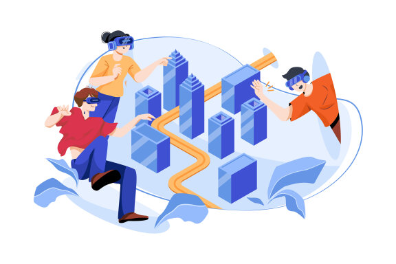 M490_Metaverse Technology Illustration Pack
