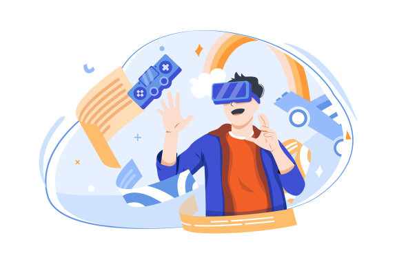 M490_Metaverse Technology Illustration Pack