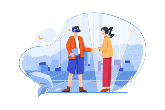 M490_Metaverse Technology Illustration Pack