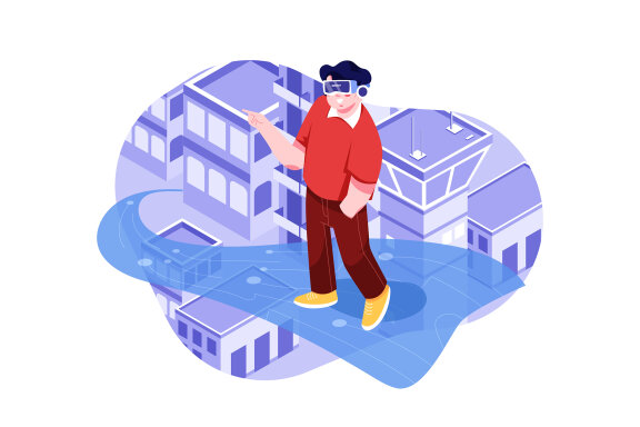 M483_Metaverse Technology Illustration Pack