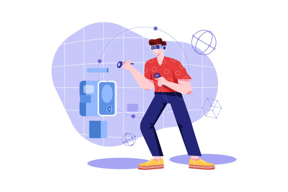 M483_Metaverse Technology Illustration Pack