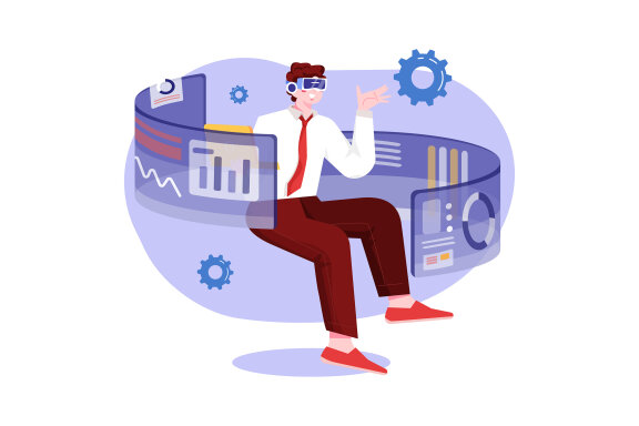 M483_Metaverse Technology Illustration Pack