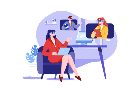 M483_Metaverse Technology Illustration Pack