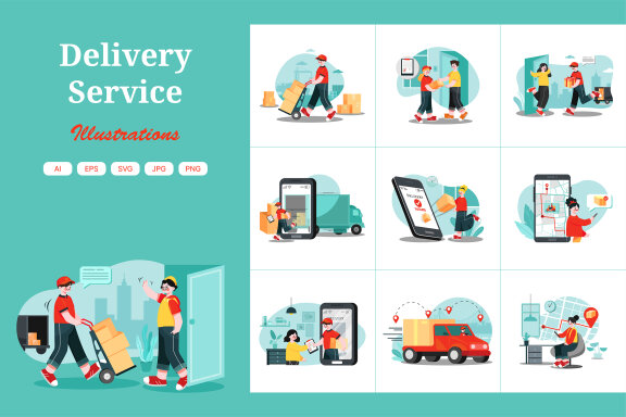 M481_Parcel Delivery Service Illustrations