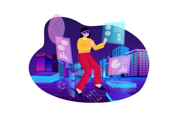M479_Metaverse Technology Illustration Pack