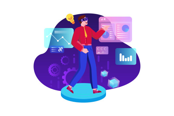 M479_Metaverse Technology Illustration Pack