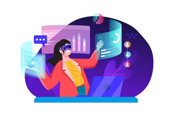 M479_Metaverse Technology Illustration Pack