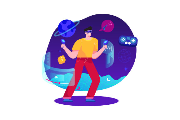 M479_Metaverse Technology Illustration Pack