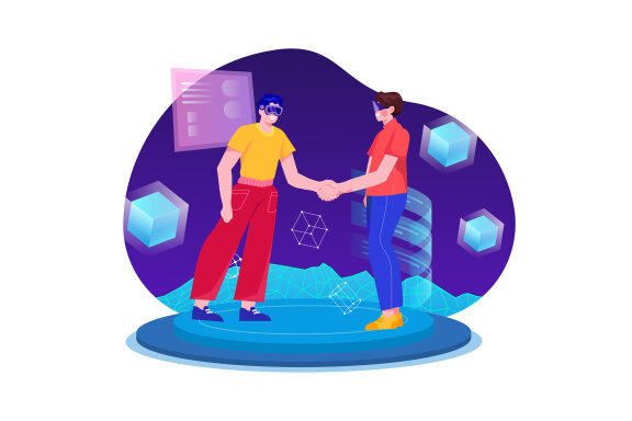 M479_Metaverse Technology Illustration Pack