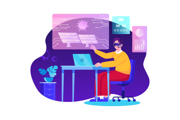 M479_Metaverse Technology Illustration Pack
