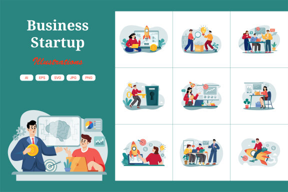 M478_Business Startup Illustrations
