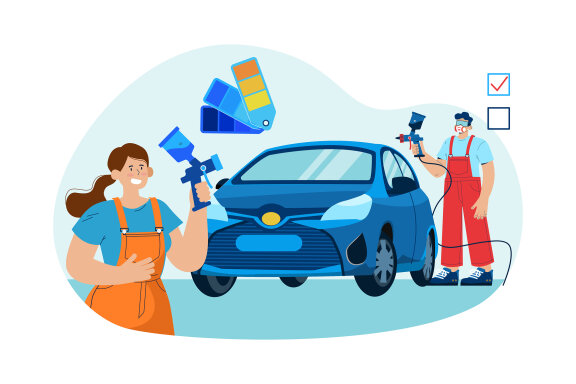 M475_Car Service Illustrations