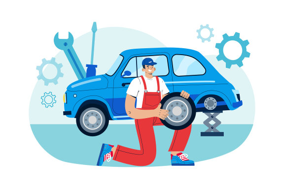 M475_Car Service Illustrations