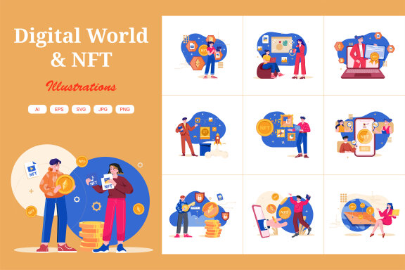 M473_NFT & Crypto Illustration Pack