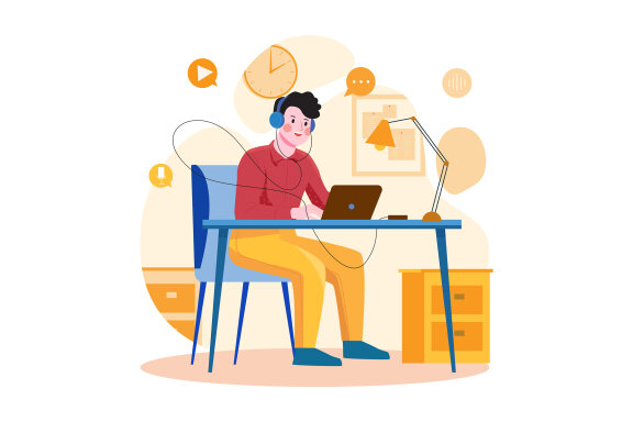 M472_Audio Podcast Illustration Pack