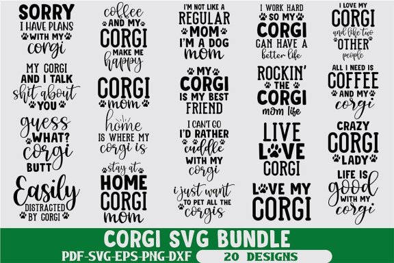 Corgi SVG Bundle