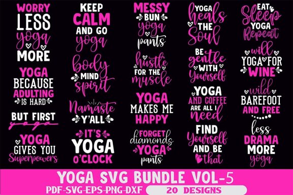 Yoga SVG Bundle 