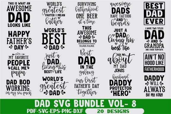 Dad SVG Bundle