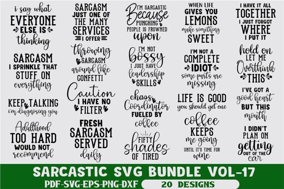 Sarcastic SVG Bundle