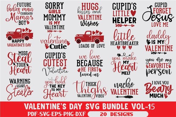 Valentine's Day SVG Bundle 