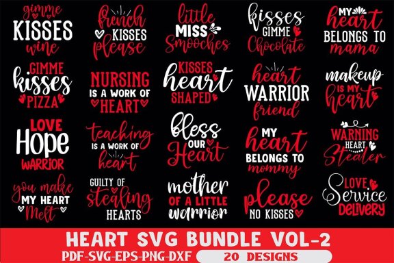 Heart SVG Bundle