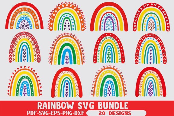 Rainbow SVG Bundle