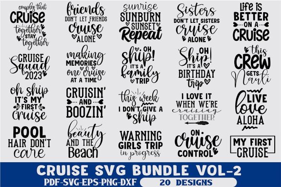Cruise SVG Bundle 