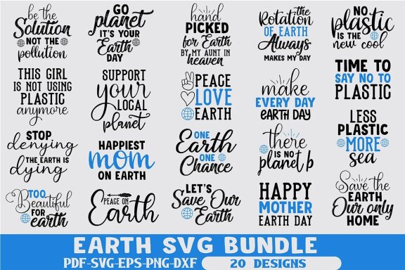 Earth SVG Bundle